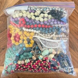 Vintage jewelry collection necklaces brooch bracelet Monet signed 4+ lbs